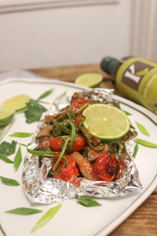 Chili Lime Beef Foil Parcels