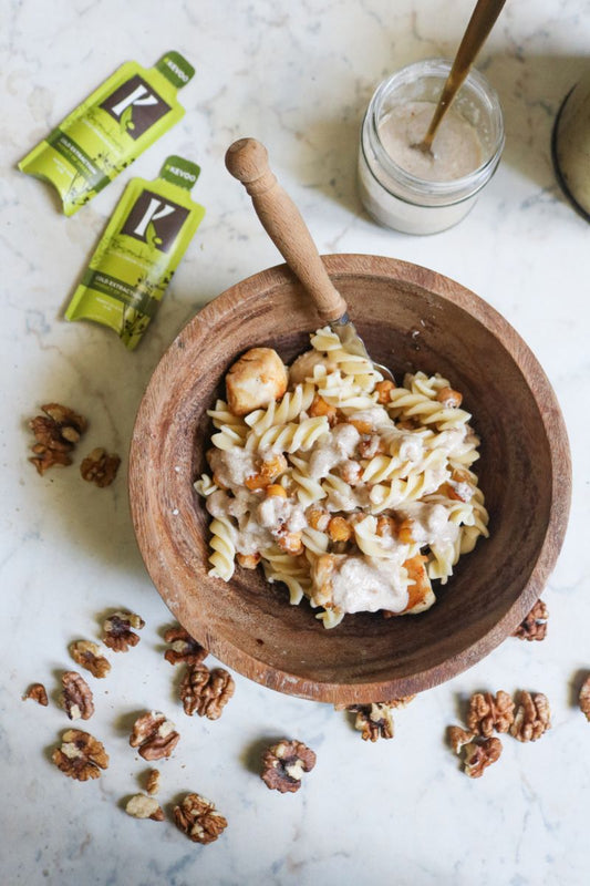 Chicken and Pasta Salad with Nut Vinaigrette