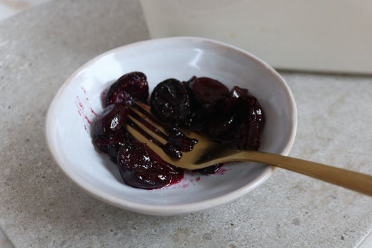 Baked Sweet Cherries With Olive Oil