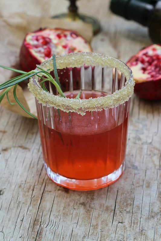 Pomegranate Sidecar