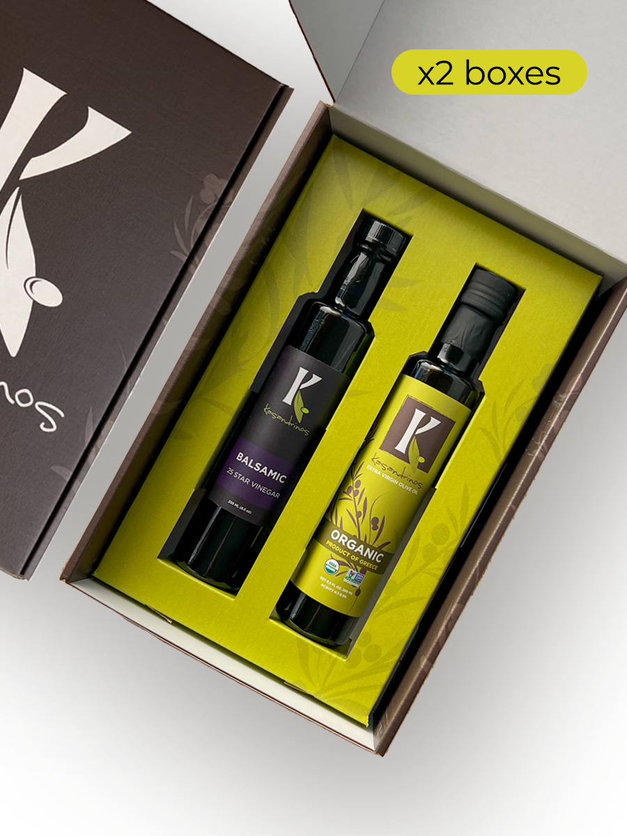 Kasandrinos Olive Oil & Vinegar Gift Box