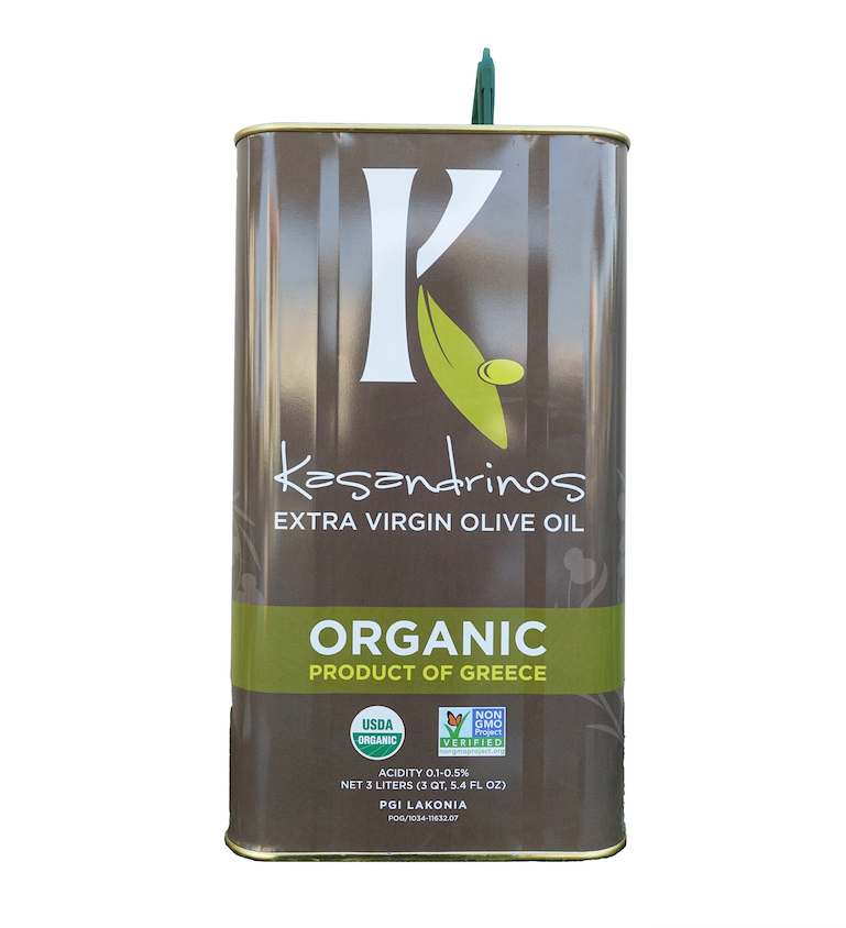 Organic Extra Virgin Olive Oil 3 Liter Can